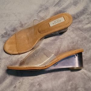 Steven by Steve Madden Clear Bottom Heel